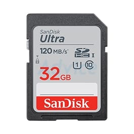 32GB SD Card SANDISK Ultra SDSDUN4-032G-GN6IN (120MB/s.)