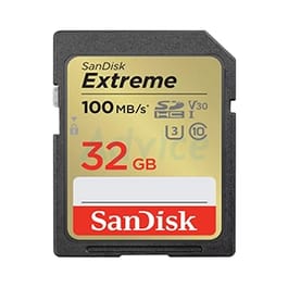 32GB SD Card SANDISK Extreme SDSDXVT-032G-GNCIN (100MB/s.)