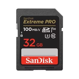 32GB SD Card SANDISK Extreme Pro SDSDXXO-032G-GN4IN (100MB/s.)