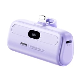 POWER BANK 5000 mAh REMAX (10W,RPP-633,Lightning) Purple