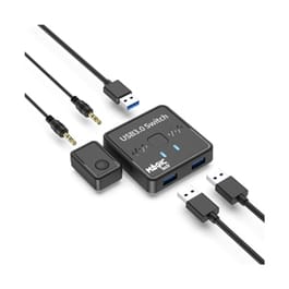 กล่องรวมจอ USB 3.0 SWITCH 2 in 1 Out (DM534) MAGICTECH