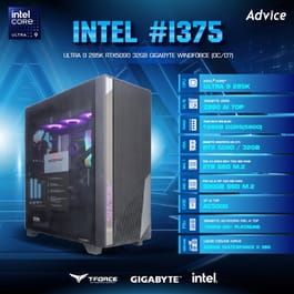 คอมประกอบ GIGABYTE AITOP : Computer Set intel #i375 ULTRA 9 285K RTX5090 32GB GIGABYTE WINDFORCE (OC/D7)