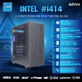 คอมประกอบ Advice : Computer Set intel #i414 i5 12400F RTX3050 6GB ZOTAC TWIN EDGE (OC/D6)