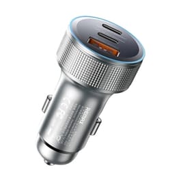 Car Charger 3 Port (1 USB +2 Type-C) REMAX 60W (CC07) Tarnish