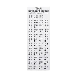 สติ๊กเกอร์ติดคีย์บอร์ด ไทย/อังกฤษ (MST001) 3M White