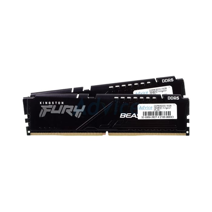 RAM DDR5 16GB (8GBx2) Kingston Fury Beast 5200MHz - เร็ว แรง เสถียร!