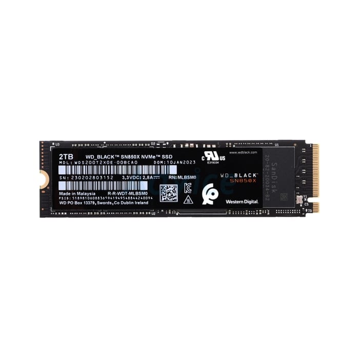 2 TB SSD M.2 PCIe 4.0 WD Black SN850X NVMe: เพิ่มประสิทธิภาพขั้นสุด!