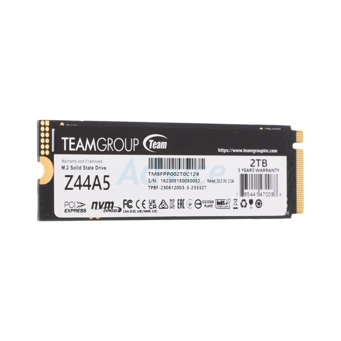 SSD M.2 PCIe 4.0 2TB T-FORCE Z44A5 เร็ว แรง ลื่นไหล พร้อมใช้งาน