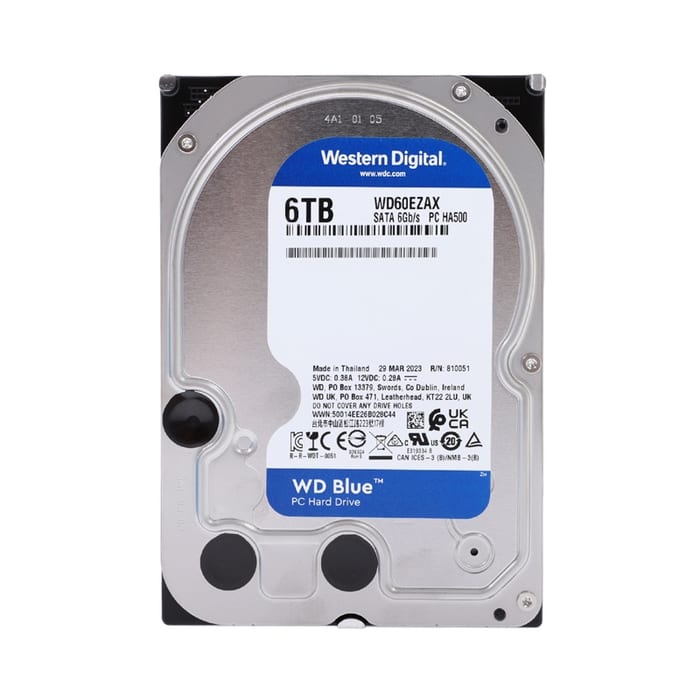 HDD WD Blue 6TB SATA 3 (WD60EZAX) เร็ว แรง จุใจ ราคาดีสุด!
