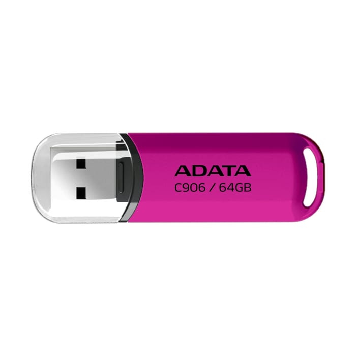 Flash Drive Adata C906 64GB สีชมพูสุดน่ารัก ความจุเยอะ ราคาโดนใจ!