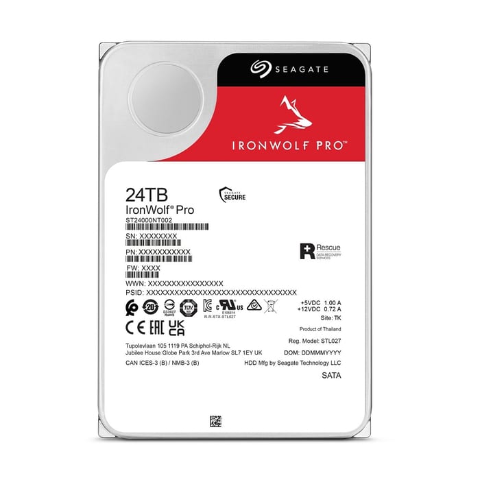 Seagate IronWolf Pro 24TB NAS HDD: เร็ว ทน ปลอดภัย ครบ จบในตัว
