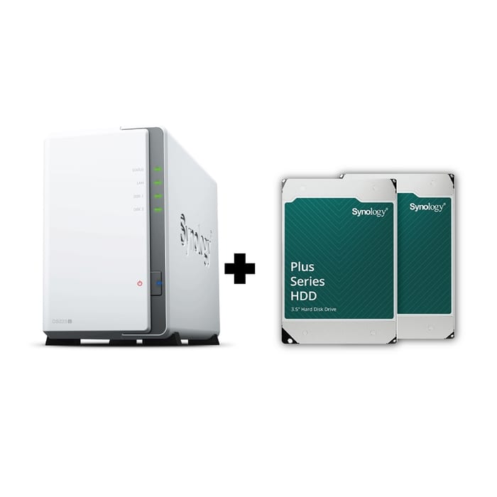 Synology DS223j + HDD 4TB x2: NAS ครบวงจร ราคาโดนใจ เก็บข้อมูลสุดคุ้ม!