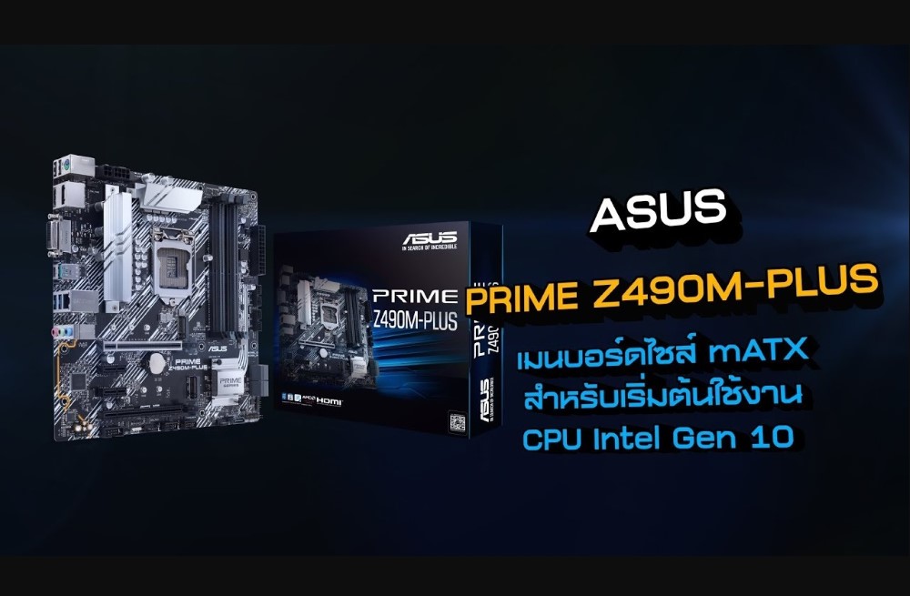 เมนบอร์ด Asus Prime Z490M Plus