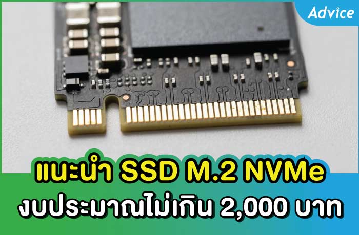 แนะนำ 7 SSD M.2 NVMe งบไม่เกิน 2,000