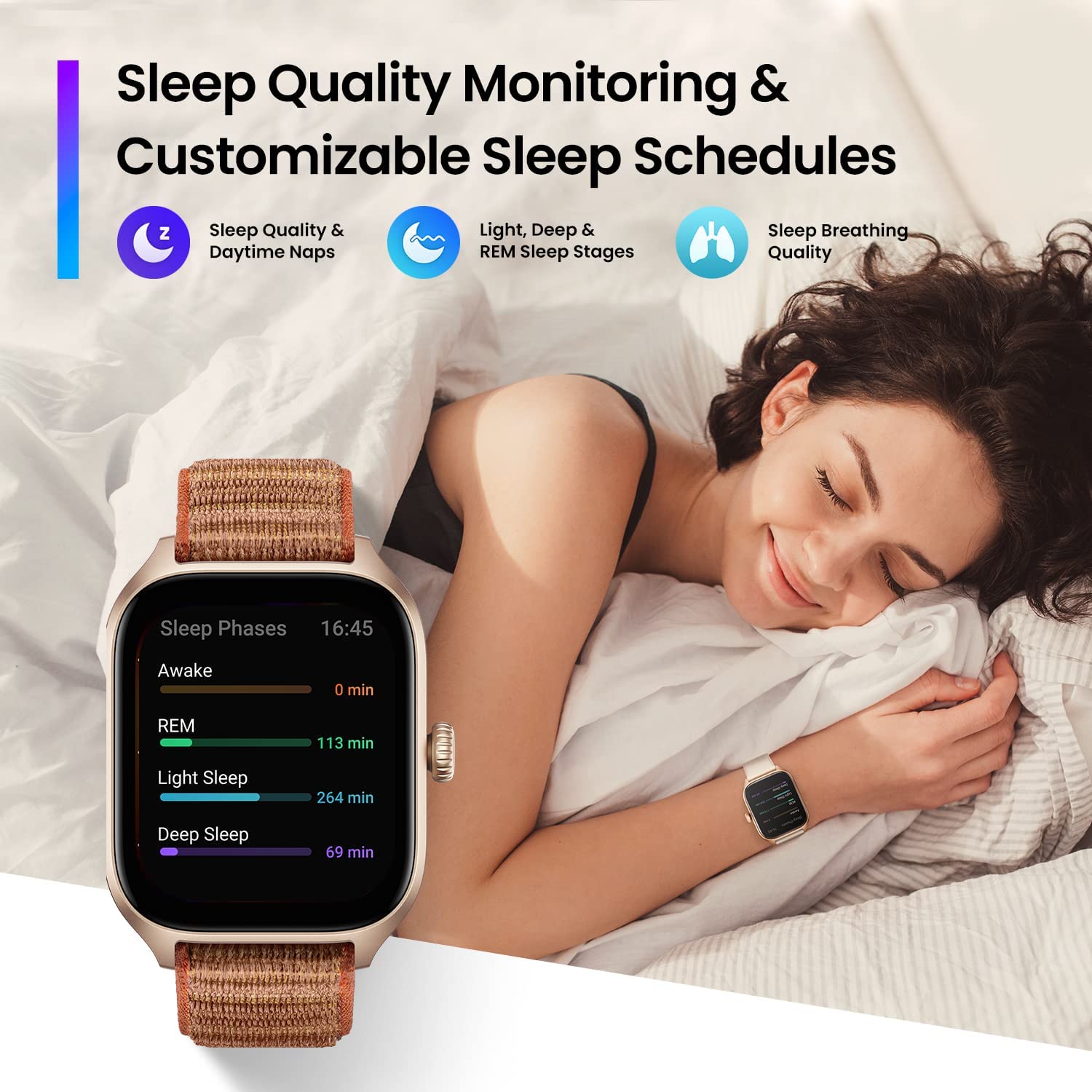 Sleep Feature AMAZFIT Smart Watch GTS4 (ROSEBUD PINK) | Advice จ.เชียงใหม่ สาขา U003 ...