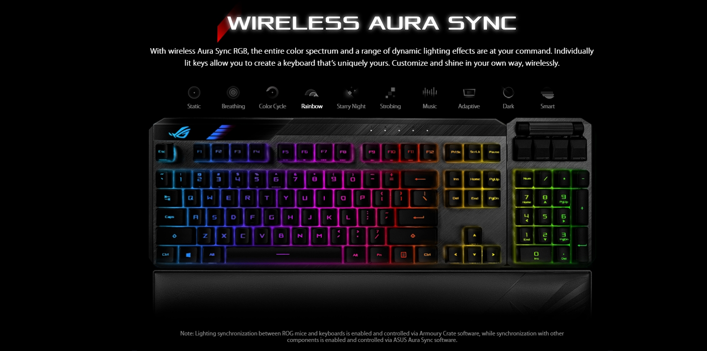 WIRELESS KEYBOARD ASUS ROG STRIX CLAYMORE II BLUE-SWITCH [TH] | Advice ...