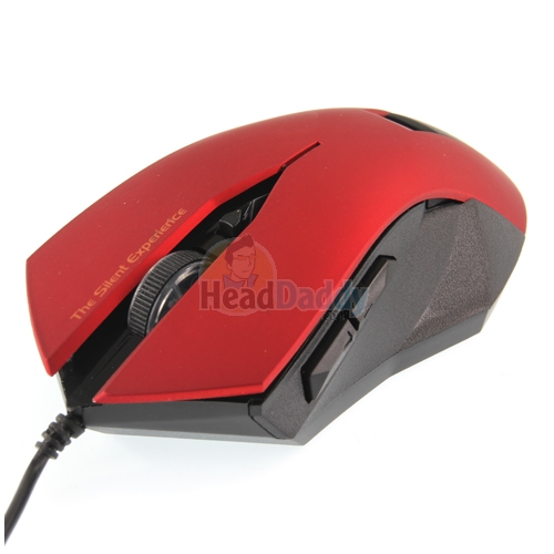 USB MOUSE NUBWO (NM-19-SILENT) RED/BLACK