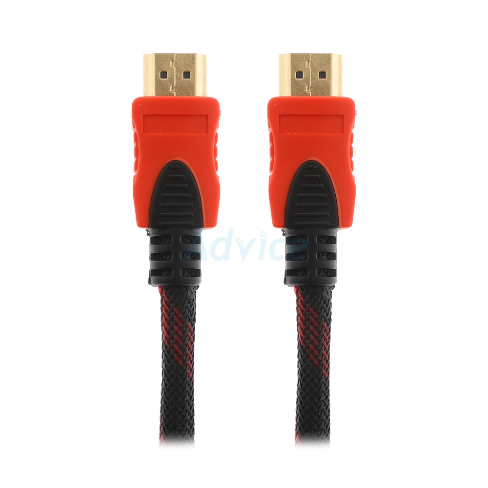 Cable HDMI M/M (1.5M) V1.4 สายถักแดง GLINK GLINK09