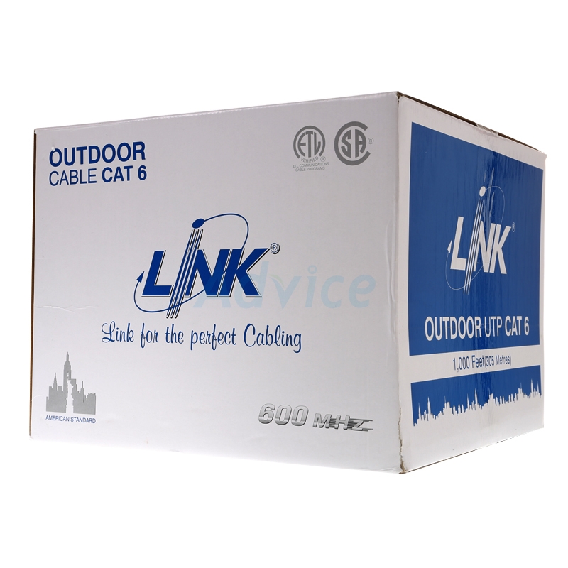 CAT6 UTP Cable (305m/Box) LINK (US-9106M) Outdoor Sling