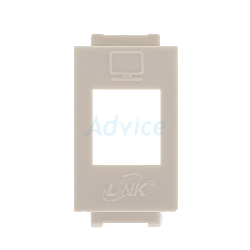 Face Plate ตัวแปลงหน้ากากตัวเมีย LINK (US-2006) 10/Pack Shutter White