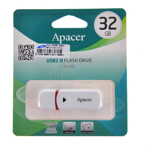32GB Flash Drive APACER (AH333) White