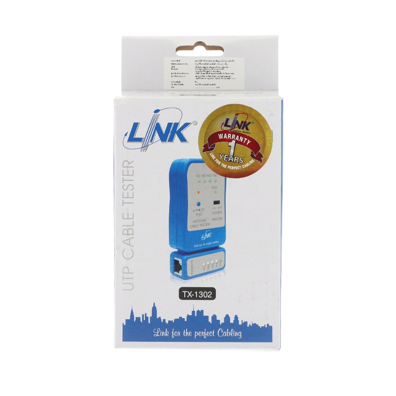 อุปกรณ์ทดสอบสัญญาณสาย Cable Tester LINK (TX-1302)