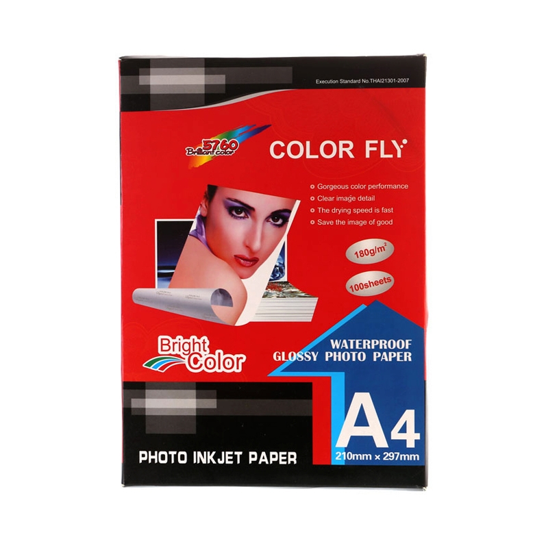 Photo Inkjet Glossy A4 180G. COOLER FLY (100/Pack)