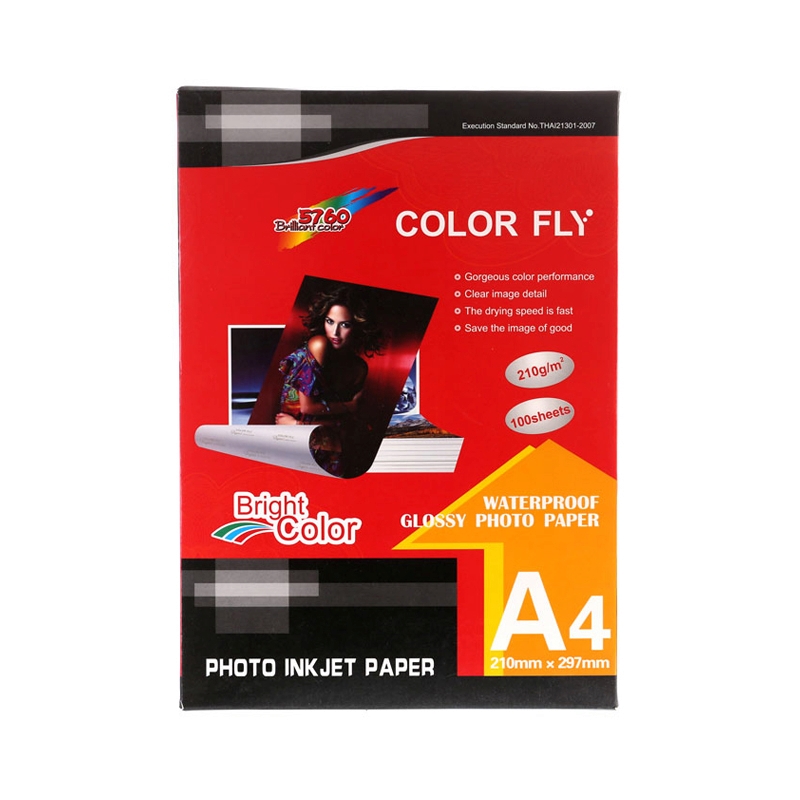 Photo Inkjet Glossy A4 210G. COOLER FLY (100/Pack)