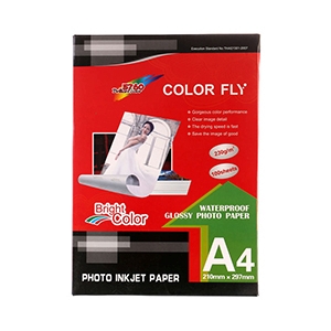 Photo Inkjet Glossy A4 230G. COLOR FLY (100/Pack)