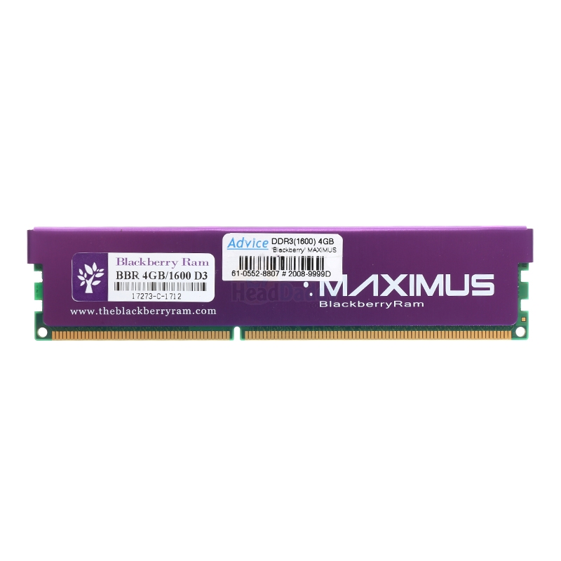 RAM DDR3(1600) 4GB BLACKBERRY MAXIMUS 8 CHIP