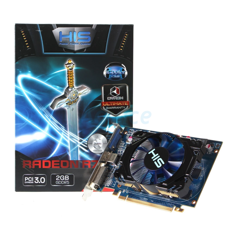 AMD R7 250/2GB HIS (D5,HDMI) iCooler Boost Clock