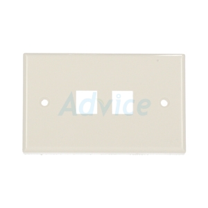 Face Plate หน้ากาก 2 ช่อง LINK (US-2312) Shiny White