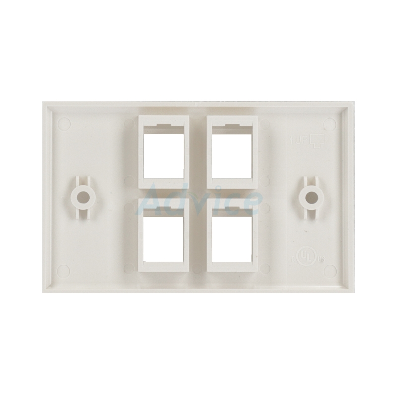 Face Plate หน้ากาก 4 ช่อง LINK (US-2314) Shiny White