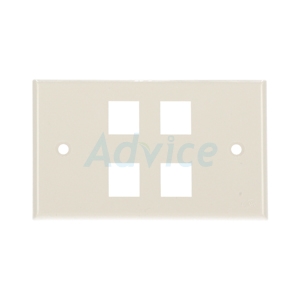 Face Plate หน้ากาก 4 ช่อง LINK (US-2314) Shiny White