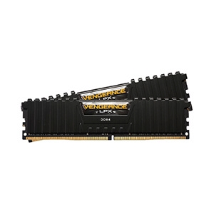 RAM DDR4(2666) 16GB (8GBX2) CORSAIR VENGEANCE LPX BLACK (CMK16GX4M2A2666C16)