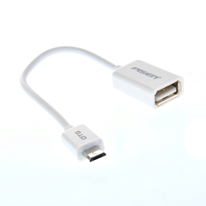 15CM Cable Micro USB To OTG PISEN (OG01-150) White