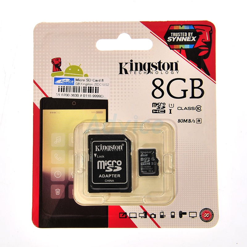 Kingston Scheda Micro SD SDC10G2/128GB, Classe 10, Adattatore SD Incluso, Memoria 128 GB
