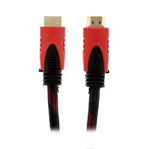 Cable HDMI (V.1.4) M/M (5M) GLINK 09 สายถักแดง