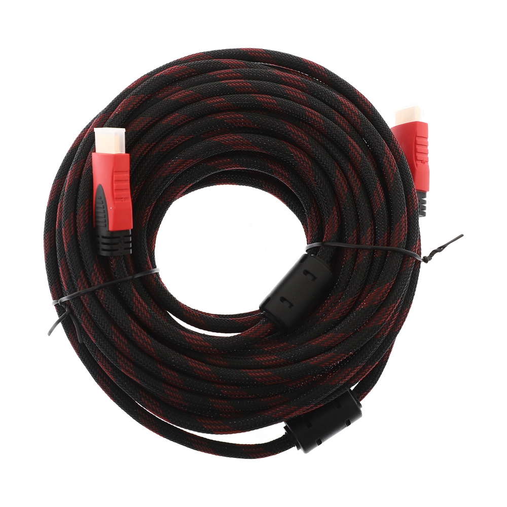 Cable HDMI M/M(15M) V1.4 สายถักแดง GLINK GLINK09                                