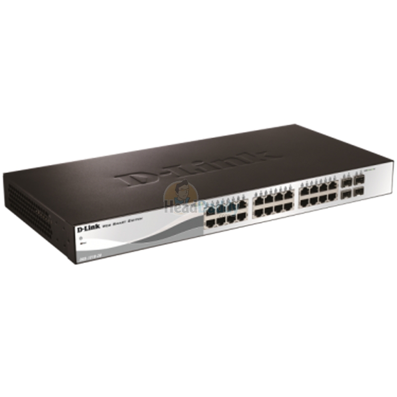 Gigabit Switching Hub 24 Port D-LINK DGS-1210-28P (17'', 24 POE,+4 SFP)