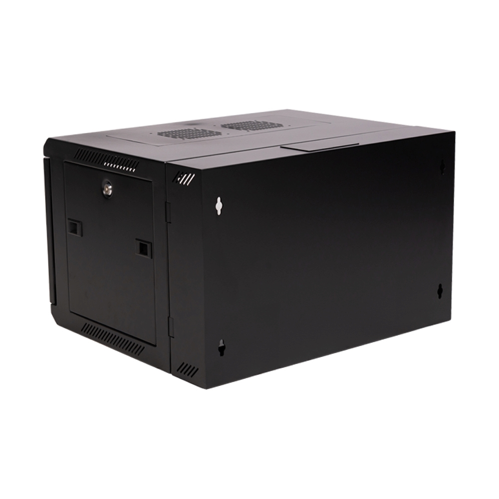 Wall Rack 6U (50 cm.) LINK (CW2-60506G) Glass Black
