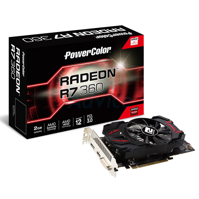 PCIe AMD R7 360/2GB Power Color DHE ( D5,HDMI)