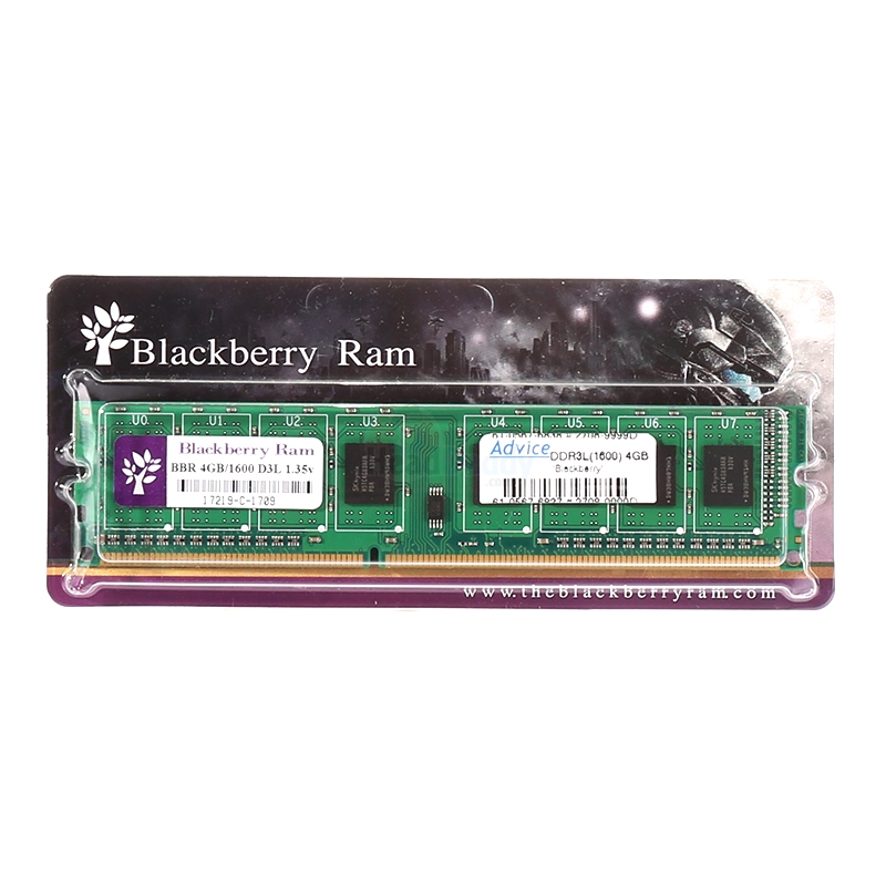 RAM DDR3L(1600) 4GB BLACKBERRY 8 CHIP