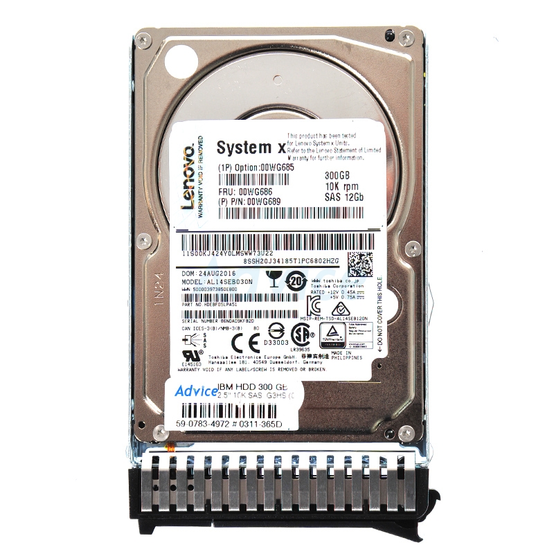 thumbnail image 2 of IBM 900GB 10K RPM SAS 6Gbps Hot Swap Hard Drive – 2.5 Inch G3HS – 00AJ071, 00AJ072, 00AJ073 – Open Box 2 of 4