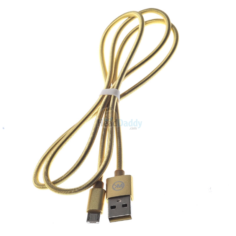 1M Cable USB To Micro USB WK (KINGKONG) Gold