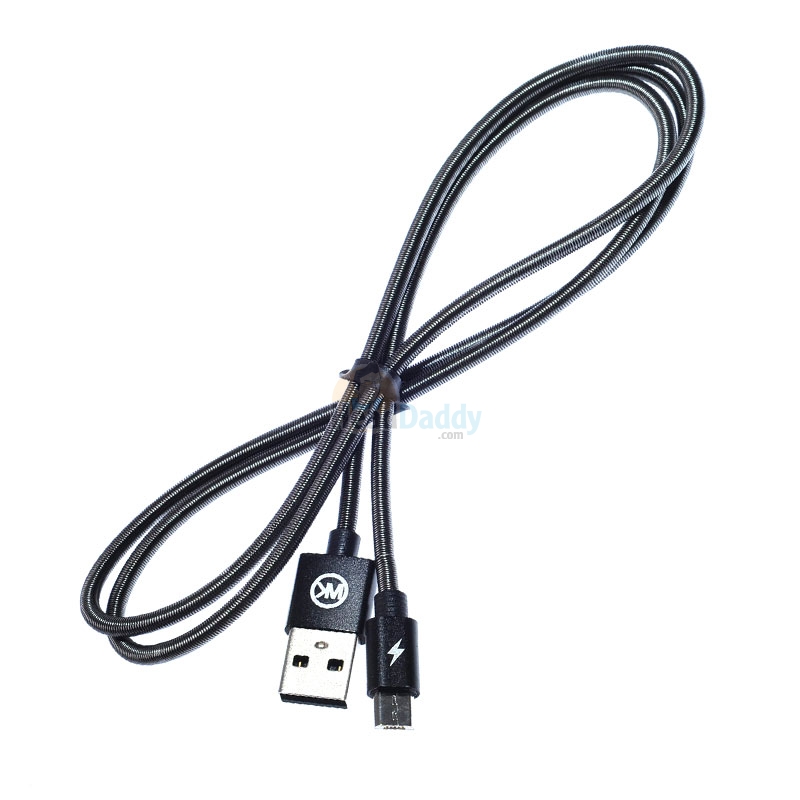 1M Cable USB To Micro USB WK (KINGKONG) Black