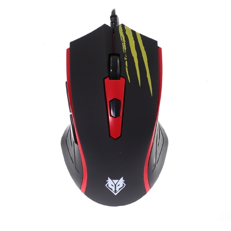 USB MOUSE NUBWO (NM-56) BLACK/RED