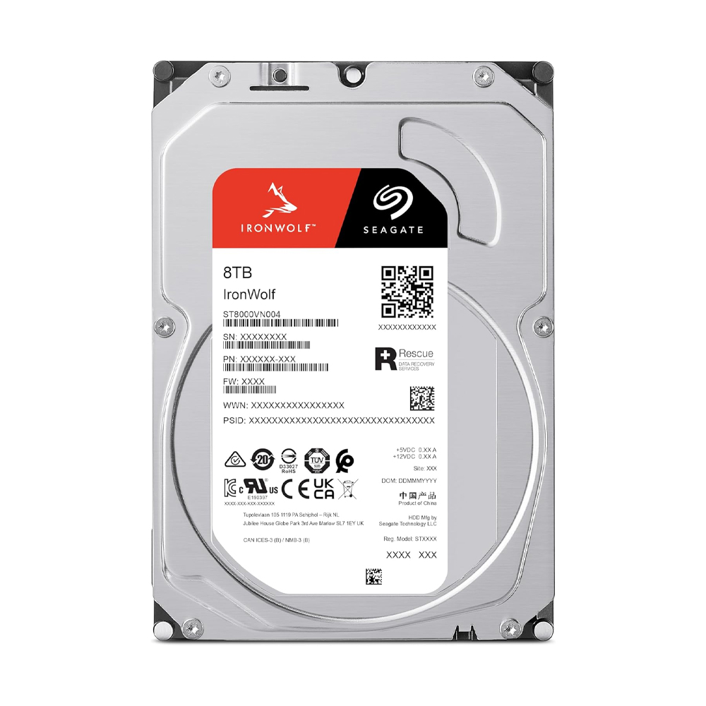 8 TB HDD SEAGATE IRONWOLF (7200RPM, 256MB, SATA-3, ST8000VN004)
