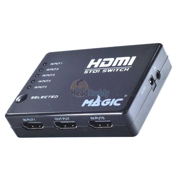 กล่องรวมจอ HDMI Switch 5 in1 MAGICTECH