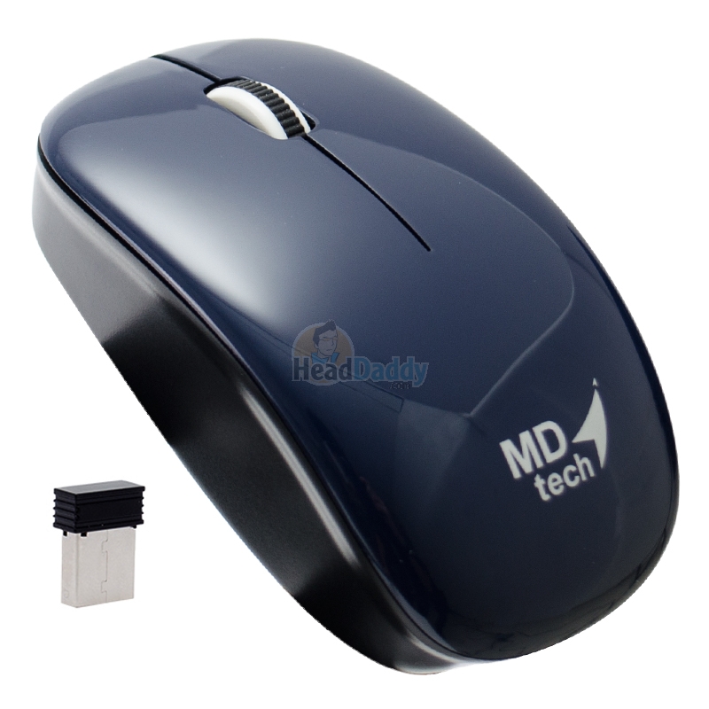 WIRELESS MOUSE USB MD-TECH (RF-161) BLUE/BLACK